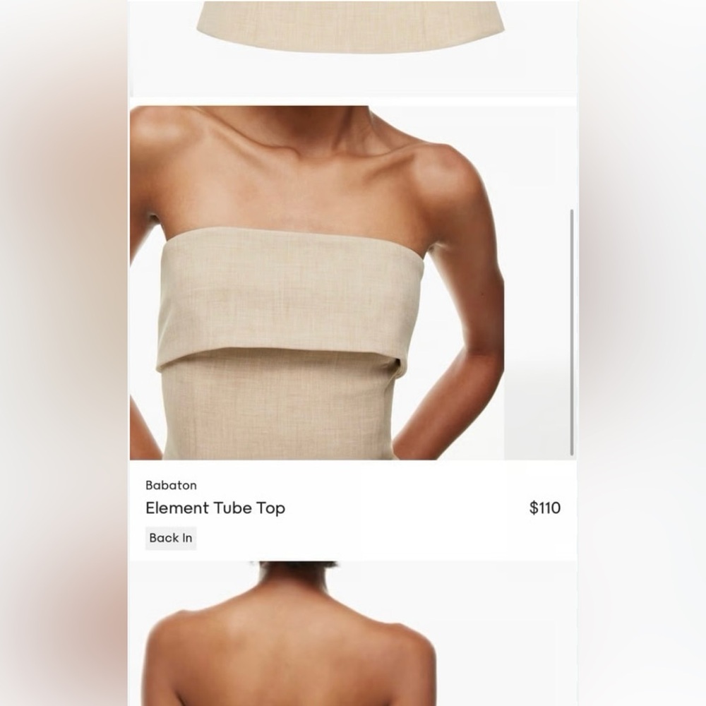 Aritzia Babaton Element Tube Top